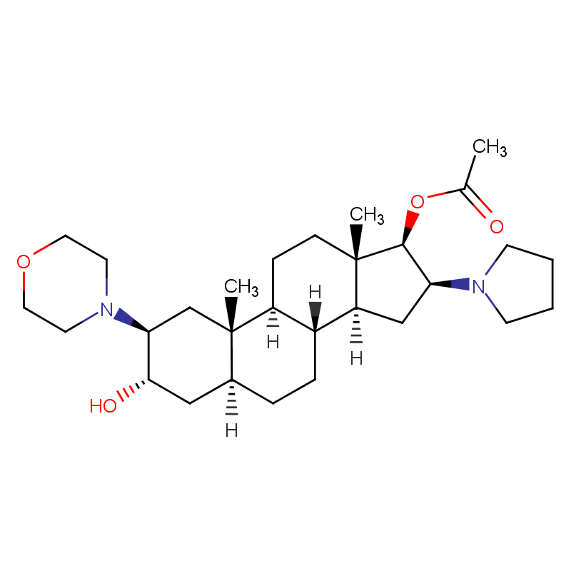 (2β,3α,5α,16β,17β)-17-Acetoxy-3-hydroxy-2-(4-morpholinyl)-16-(1-py rrolidinyl)androstane