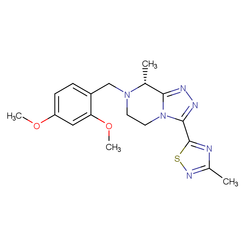 (8R)-7-[(2,4-dimethoxyphenyl)methyl]-5,6,7,8-tetrahydro-8-methyl-3-(3-methyl-1,2,4-thiadiazol-5-yl)-1,2,4-triazolo[4,3-a]pyrazine